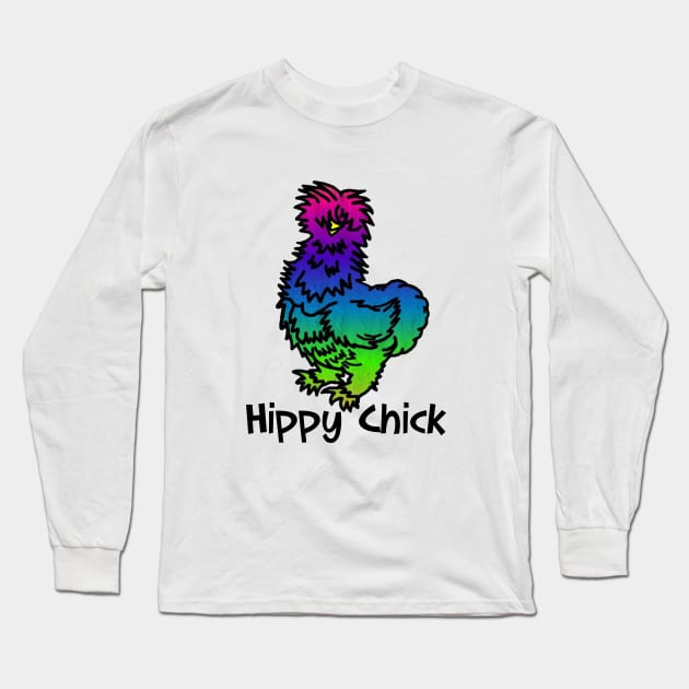 Tie dye Hippy Chick Long Sleeve T-Shirt by imphavok